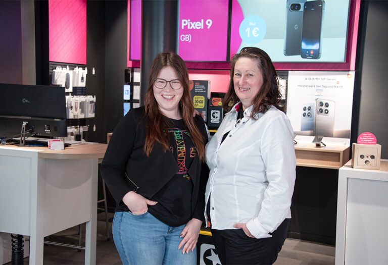 Melanie Hauf und Carola Franke Verkaufsbearter - Welkona - Ihr Telekom Partner in Pirna